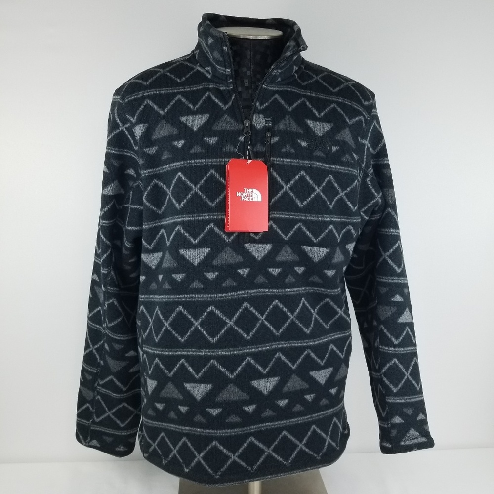 Mens North Face Printed 1/4 Zip
